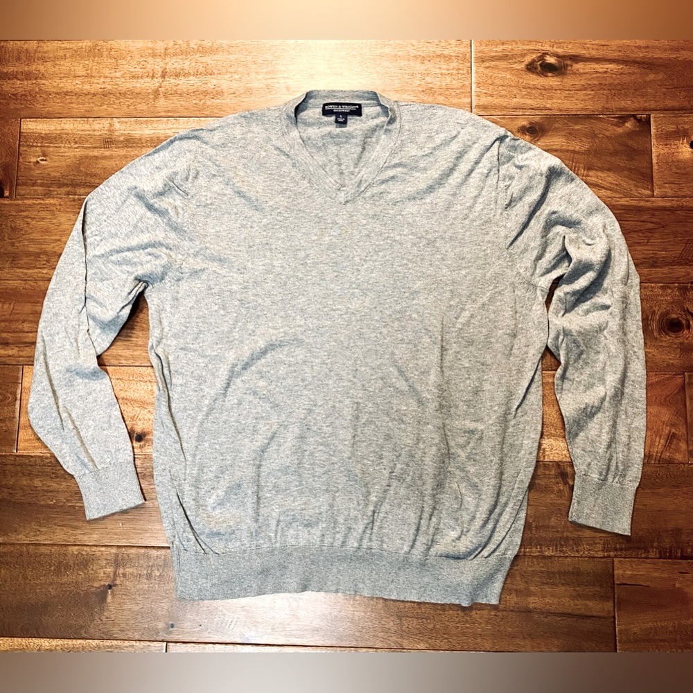 Grey V-Neck Sweater